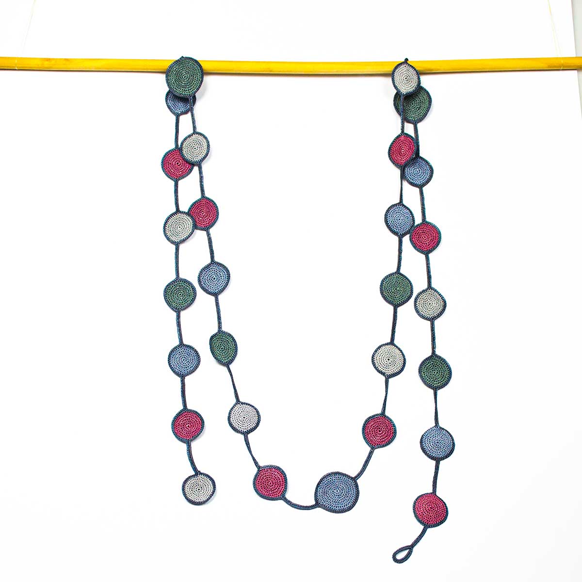 Silk Wool and Bijoux - Wholesale Scarf - Women's - Rainbow OYA Scarf Necklace3