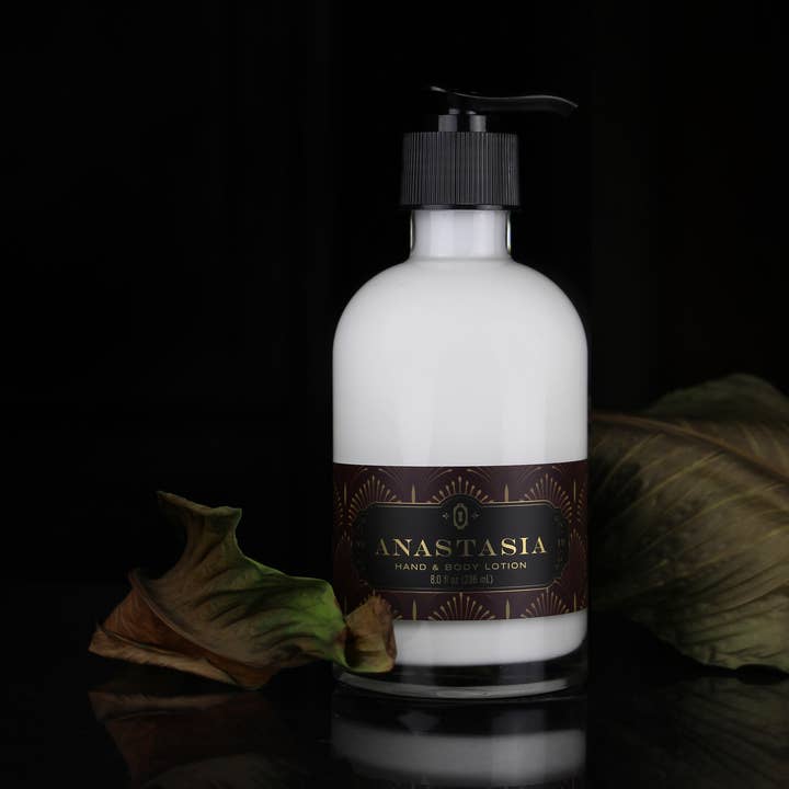Rouge & Rye - Wholesale Hand & Body Lotion - Anastasia Lotion • Oud, Tobacco and Jasmine
