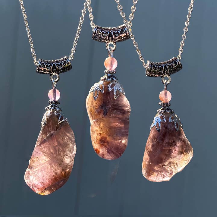 Glorious Healing Crystals - Wholesale Pendant/charm necklace - Super 7 Pendant, FreeForm Tumbled Necklace, High6