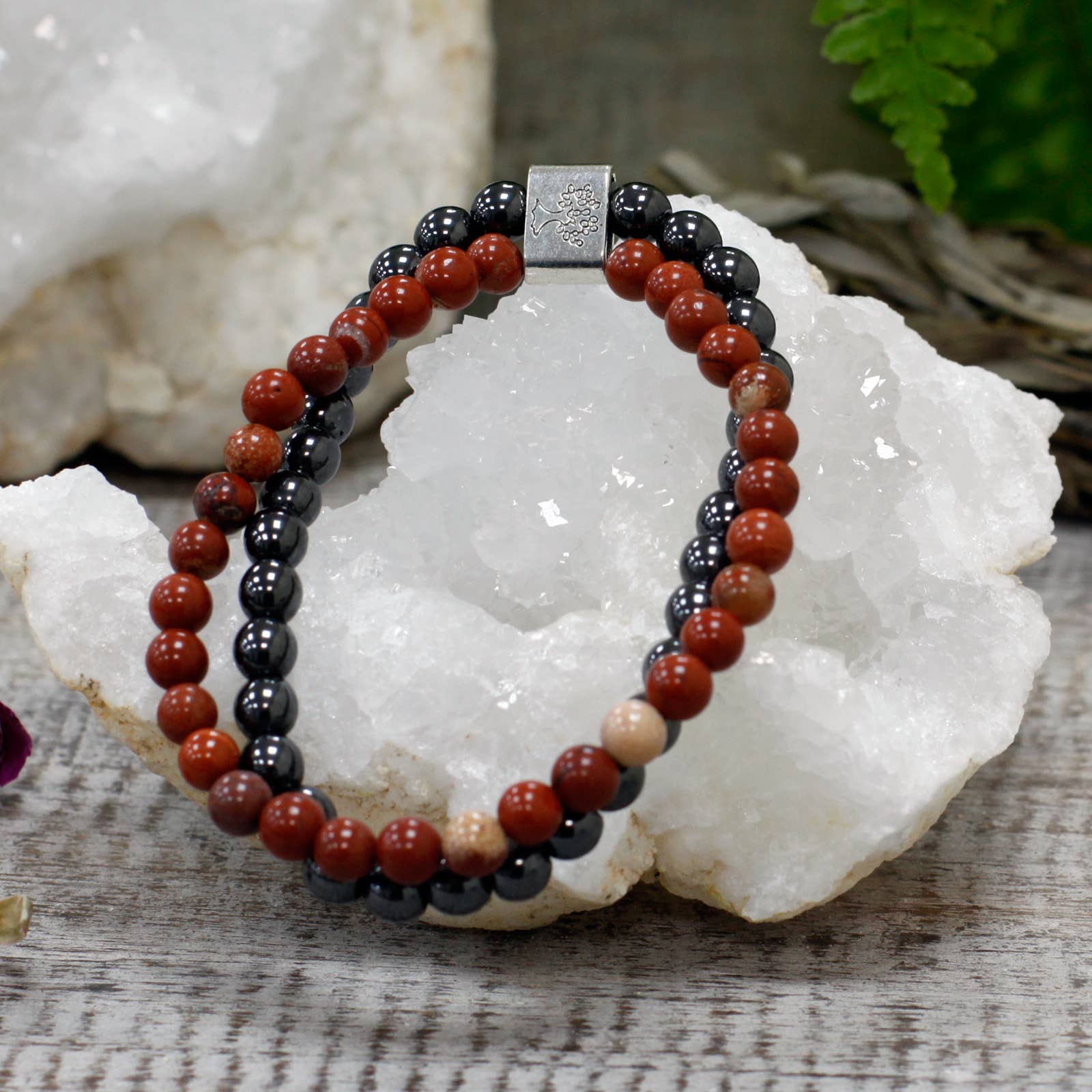 AW Artisan - Wholesale Jewelry - Maternity - Magnetic Gemstone Bracelet - Red Stone4
