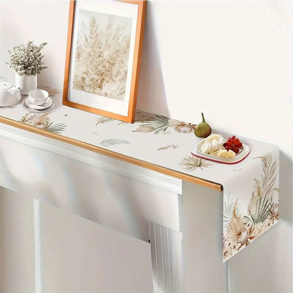 Huis Van Merken – wholesale Löpare – 1 st Boho Höstlöv Tryckt Bordsduk3