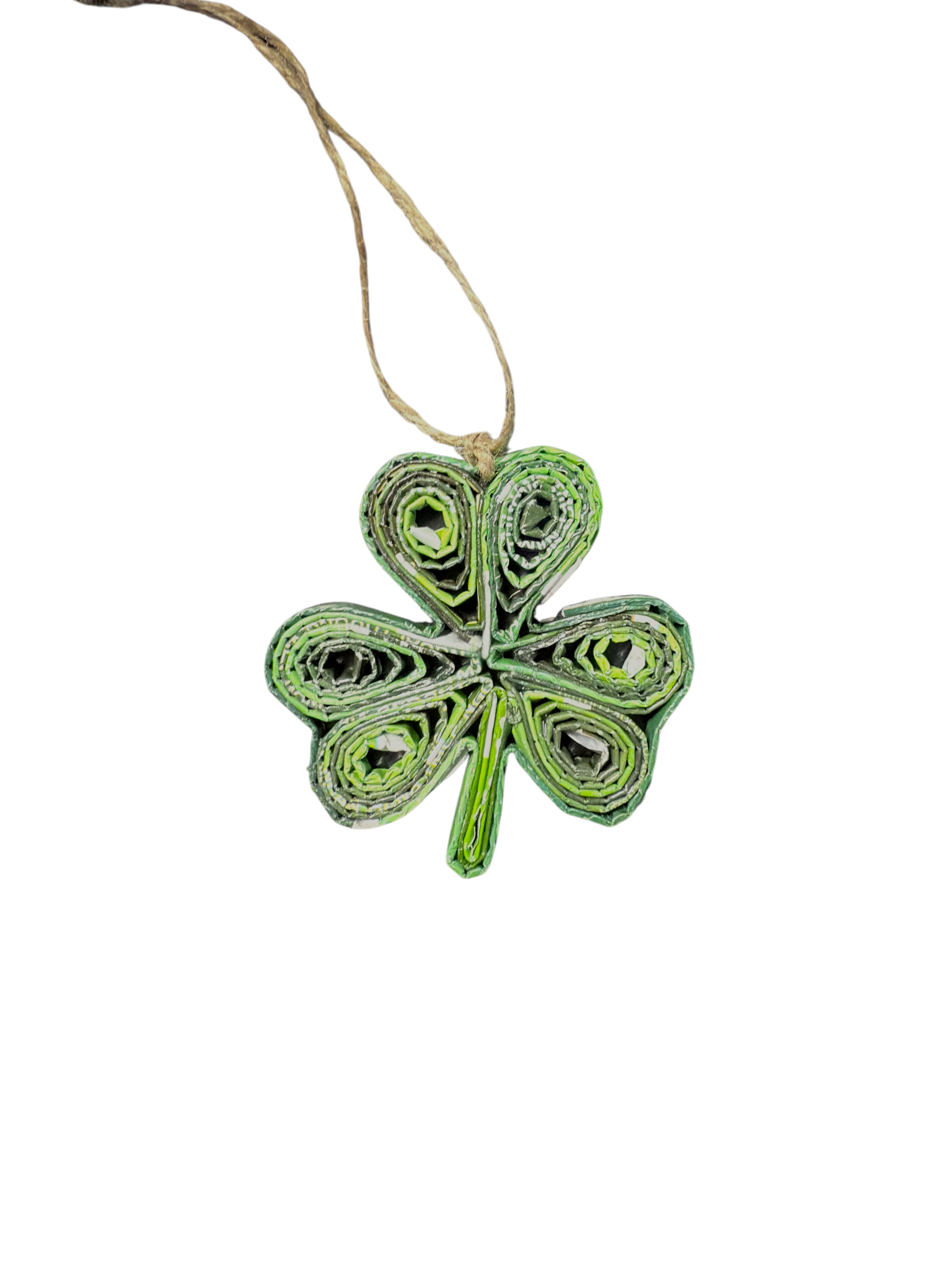 The Upcycled Paper Company - Wholesale Ornament - Shamrock Ornament - Recycled Paper1