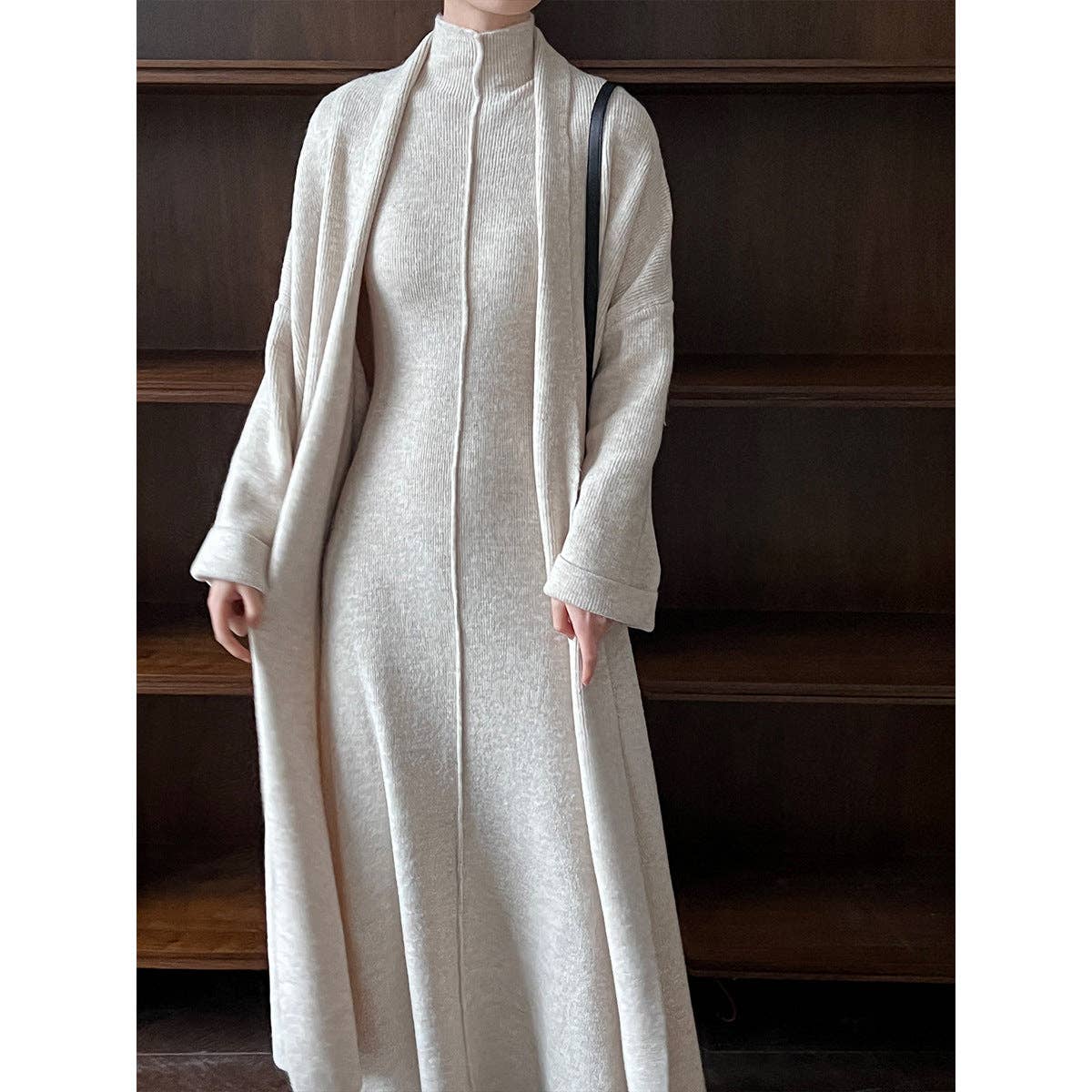 Marayn - Wholesale Dress - Women's - 2025 NEW Luxe Knit Dress Set AutumnWinter Style4