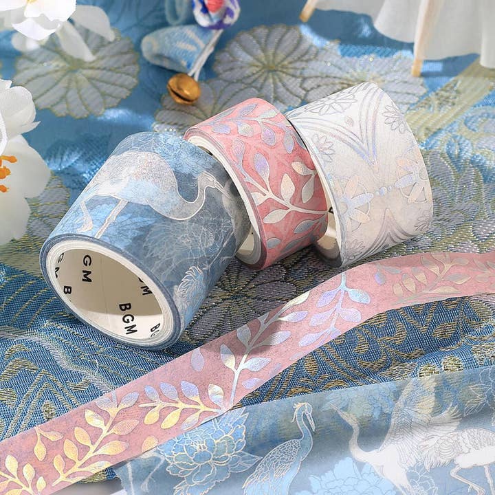 「FUNJI」In Japan - Wholesale Washi tape - Japanese Foil Washi Tape Set - Kimono Harmony Pattern6
