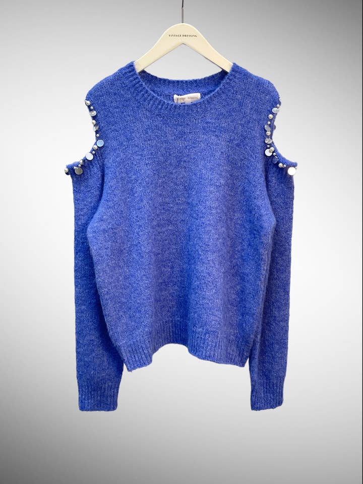 Moov Group - Venta al por mayor Jersey de punto - Mujer - JERSEY HOMBROS DESCUBIERTOS CON PERLA Y5333