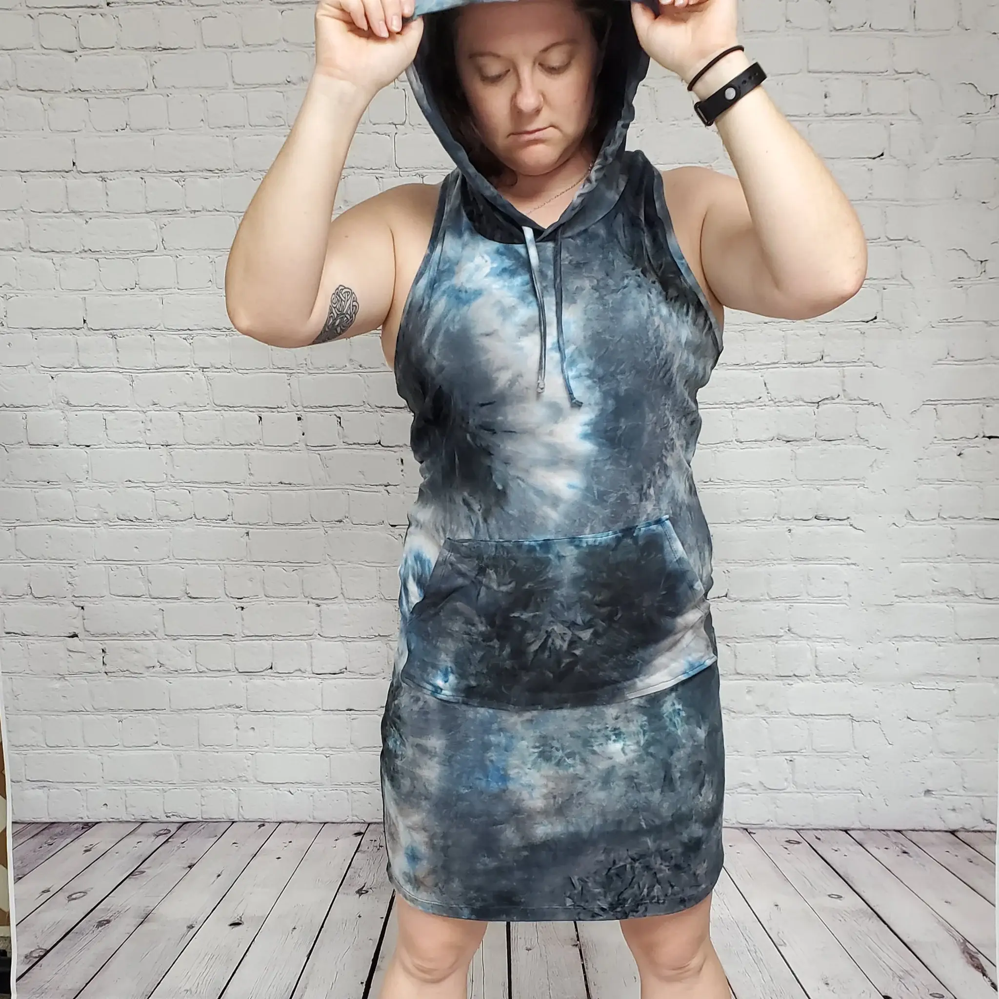 Altered Star Co. - Wholesale Dress - Women's - Tie Dye Hoodie Dress4