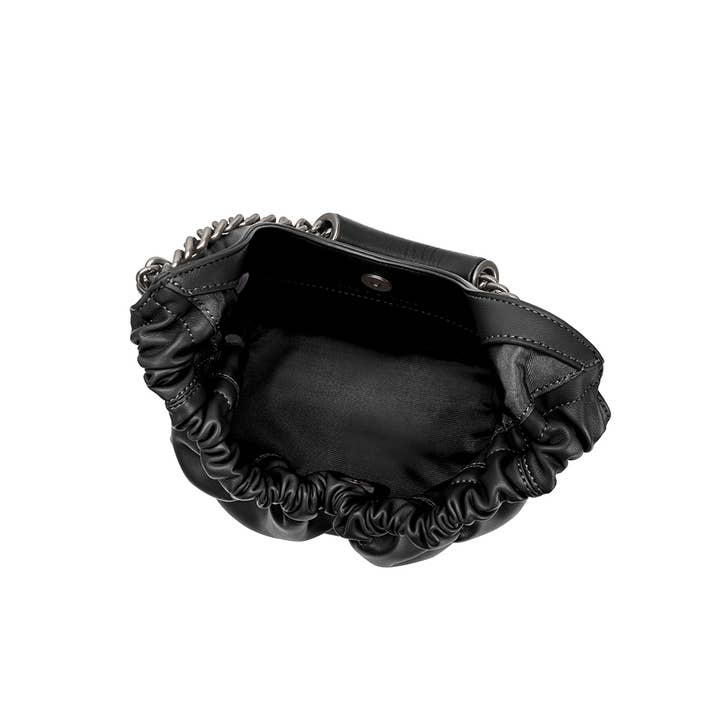 Melie Bianco - Wholesale Shoulder Bag - Women's - Kinsley Black Recycled Vegan Shoulder Bag