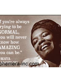 Magnet-"If you're always trying to be normal…. for wholesale by Ephemera