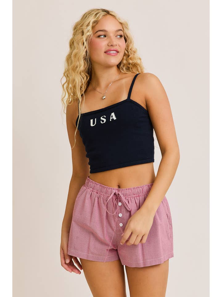LE LIS - Wholesale Knit Top - Women's - USA Knit Tnk Top