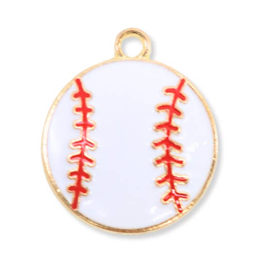 Gold Strike Zone Baseball Charm for wholesale by The Charm Bar Company