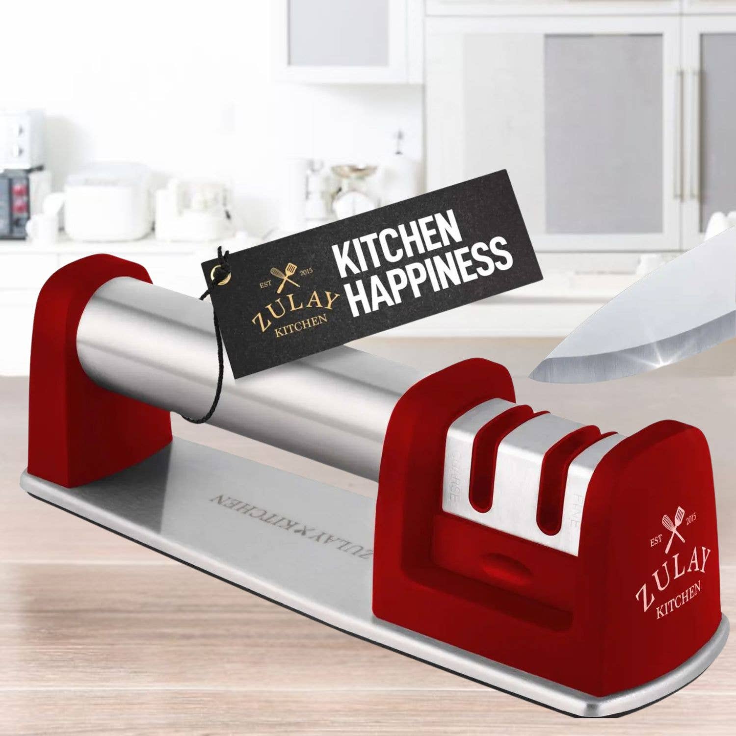 Zulay Kitchen - Wholesale Knife Sharpener - Premium Quality 2-Stage Knife Sharpener8