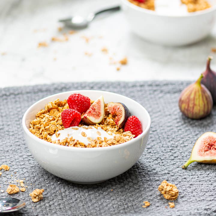 Kook - Wholesale Bowl - Kook Ceramic Cereal Bowls, 20 oz, Set of 4 Marshmallow white