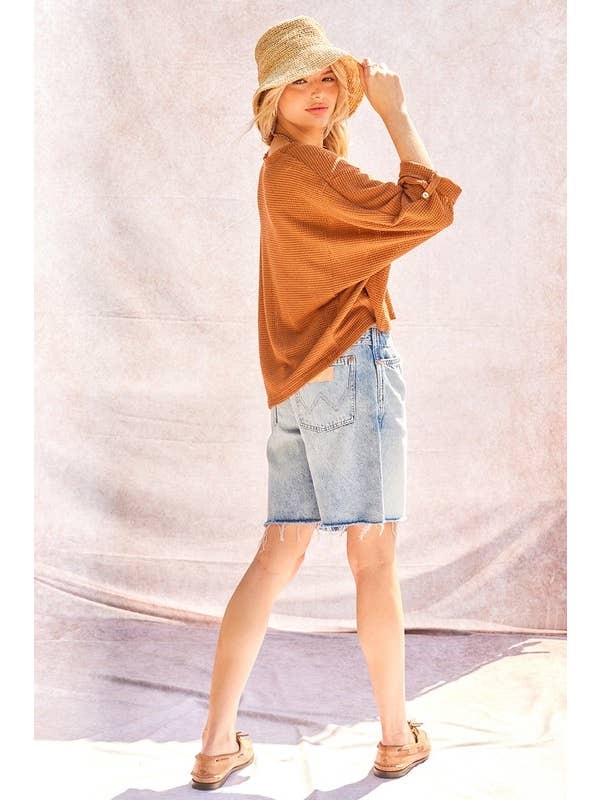 ILLA ILLA - Wholesale Gebreide top - Dames - Gebreide top met wafel3