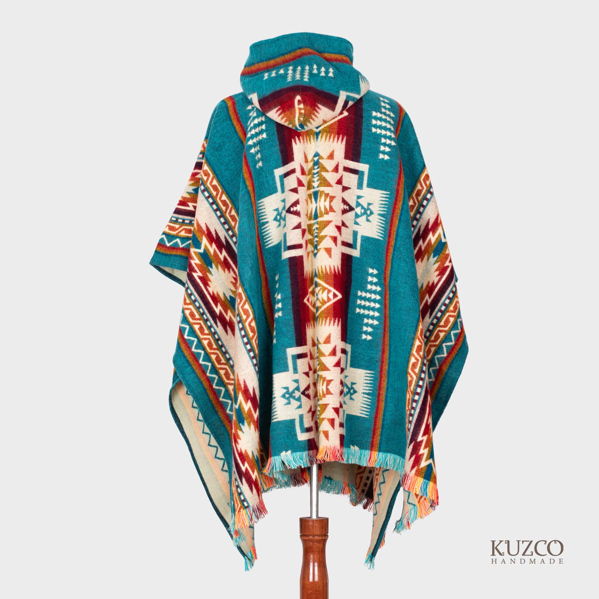 KuzcoHandmade - Vendita all'ingrosso Poncho - Uomo - Poncho in Alpaca per Uomo, Realizzati da Mani Indigene1
