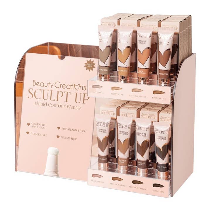 PINEAPPLE Beauty - Wholesale Makeup Contour - Beauty Creations FSLW-PTD2 Liquid Contour Wand Display - 48