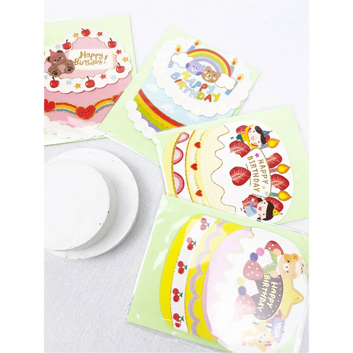 MIX COLOR Pop Up Happy Birthday Cards with Envelop for wholesale on Faire5