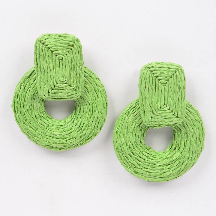 3AM BY H&D ACCESSORIES – Brincos de argola por atacado – Brinco de Papel Artesanal1