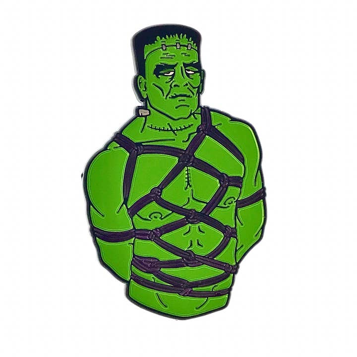 Frank Enamel Pin for wholesale by Geeky And Kinky