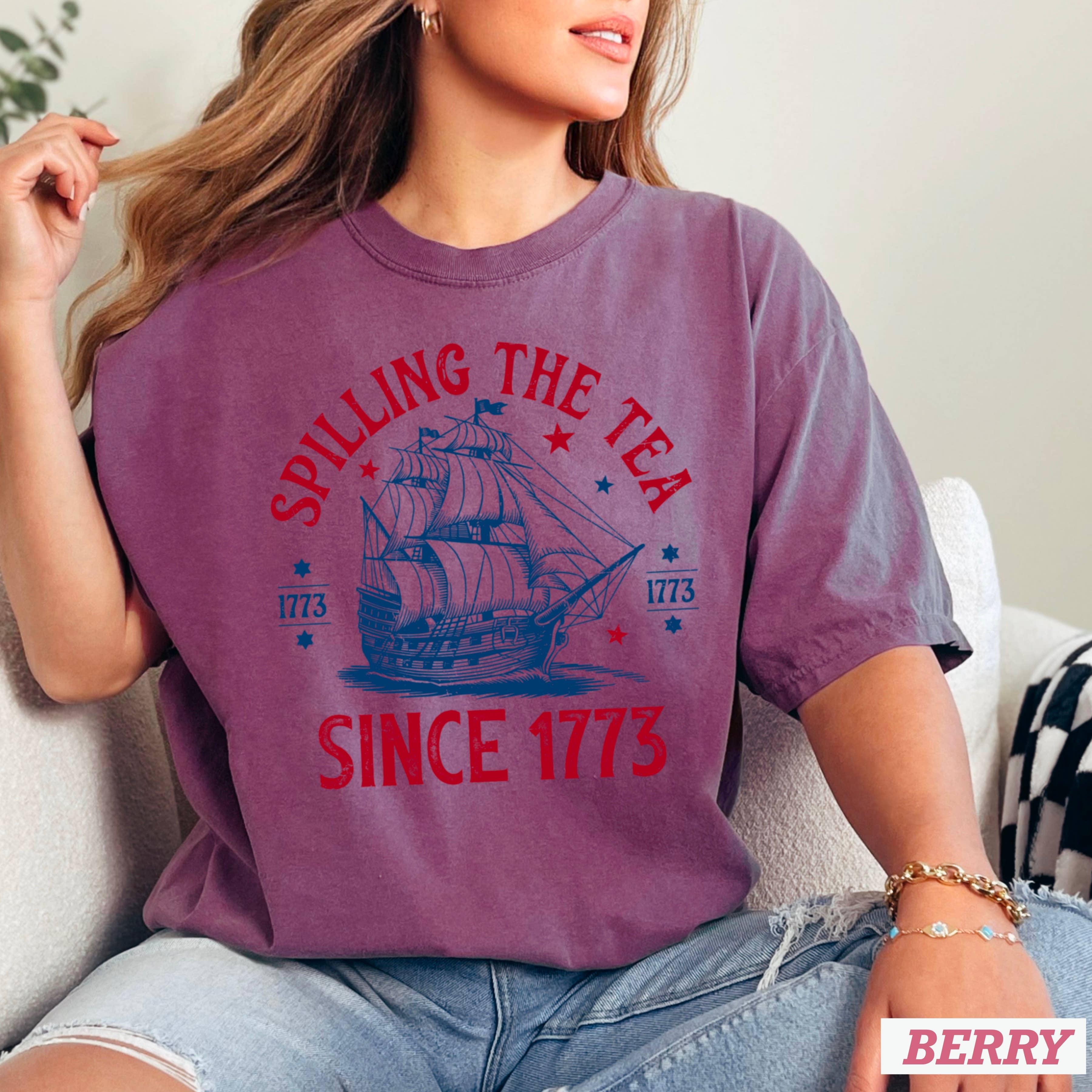 Shoppe SHC – wholesale T-shirt (graphic) – women's – July 4th Graphic Shirt | Patriotic Apparel | Comfort Colors19