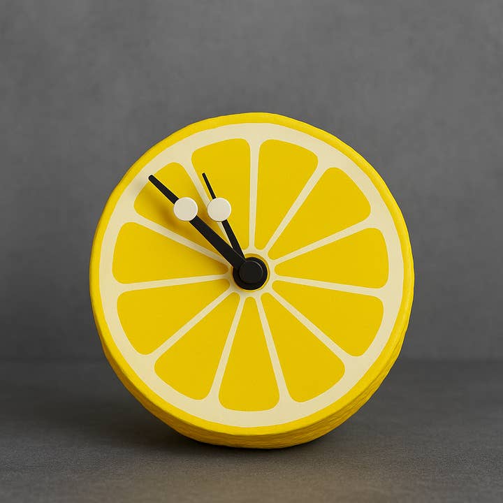 Roomberry - Wholesale Wall Clock - Lemon Clock – Playful Kitchen Clock in Citrus Look for Fresh Fruit Decor7