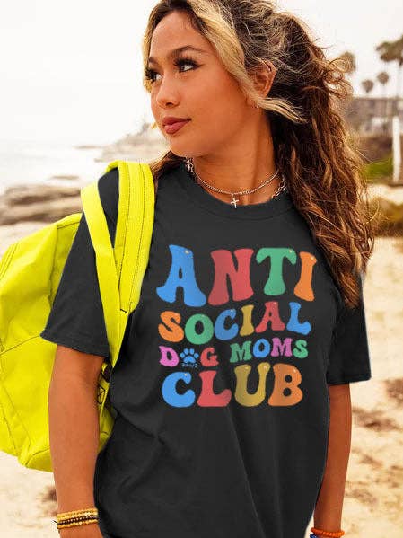 Antisoziales Hund Moms Club Tee für den Großhandel von PAWZ