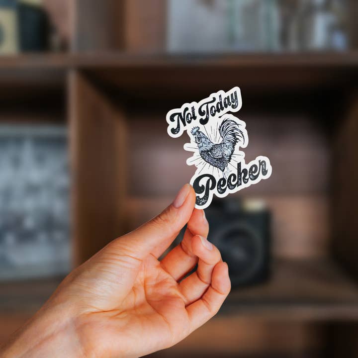 Not Today Pecker Sticker for wholesale by dkhandmade