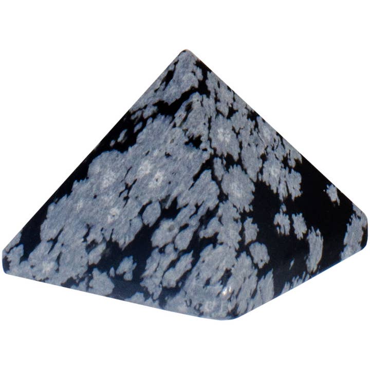 Gemstone Pyramid - Snowflake Obsidian (Each) for wholesale by Kheops International