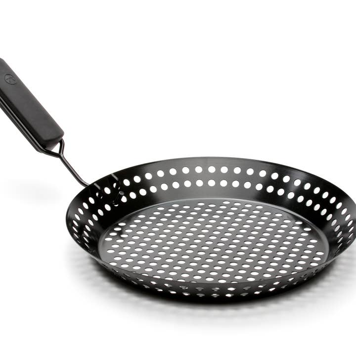 Fox Run Brands - Wholesale Cast Iron Skillet - Outset Grill Skillet with Removable Handle, 12"x19.75"x5.75"