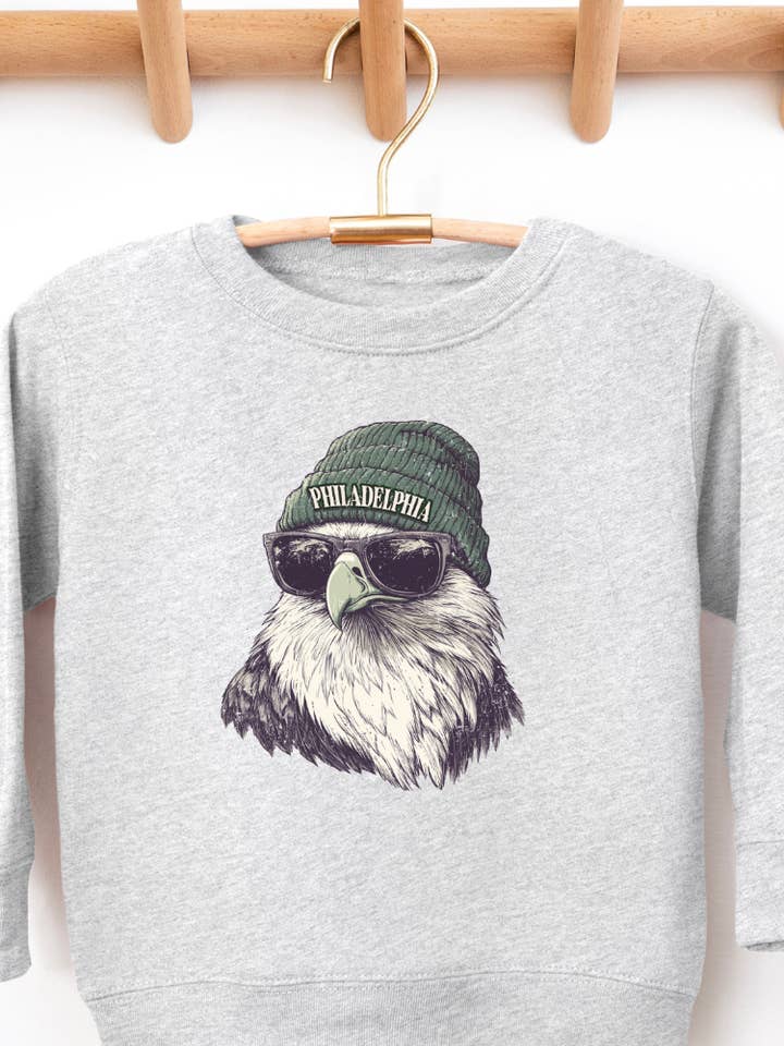 Philadelphia Eagles Beanie Toddler Graphic Sweatshirt for wholesale by Uncommon Label