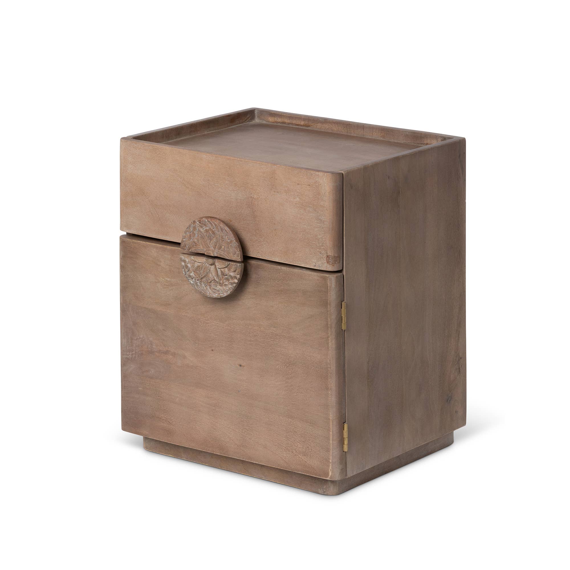 Park Hill Collection - Wholesale Side Table - Promo Rosette Hand Carved Wooden Side Table1