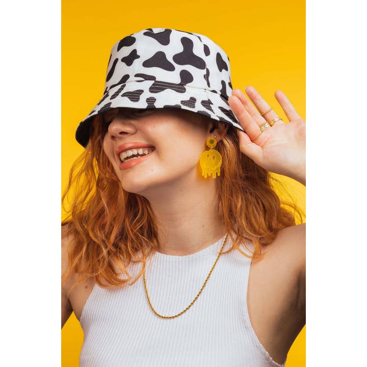 Sleepy Mountain - Wholesale Dangle Earrings - Melted Smiley Face Dangle Earrings3