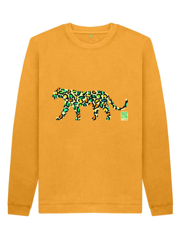 Groen Leopard sweatshirt voor kinderen voor wholesale door Dodo & Pals