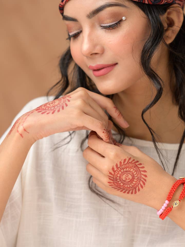 Evil Eye Dual Cord Bracelet for wholesale by Henna Shoppe