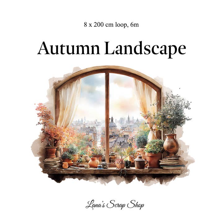 Paysage d'automne - Ruban PET pour la vente par Lana's Scrap Shop