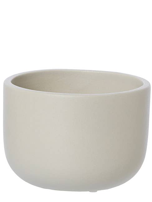 Andrea keramisk skål med sandet finish, sandfarvet for engroshandel hos Lübech Living