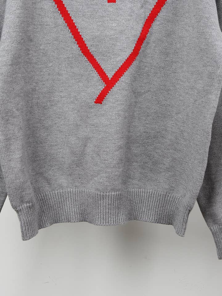 Hope & Sunshine - Wholesale Knit Sweater - Women's - Valentine's Heart Pullover Sweater56