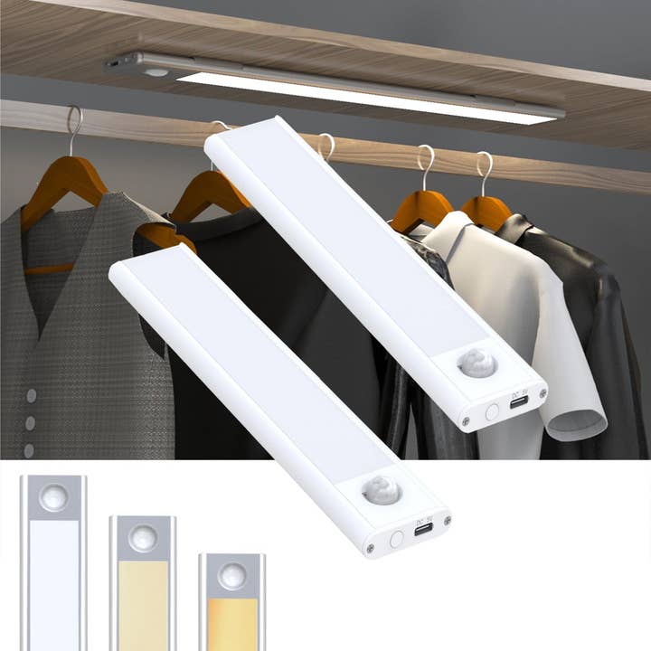 Wireless LED Motion Sensor Light - 3-Mode Color Spectrum - Warm, Neutral, Cool LED Options -20cm (White) for wholesale by Vigor Path