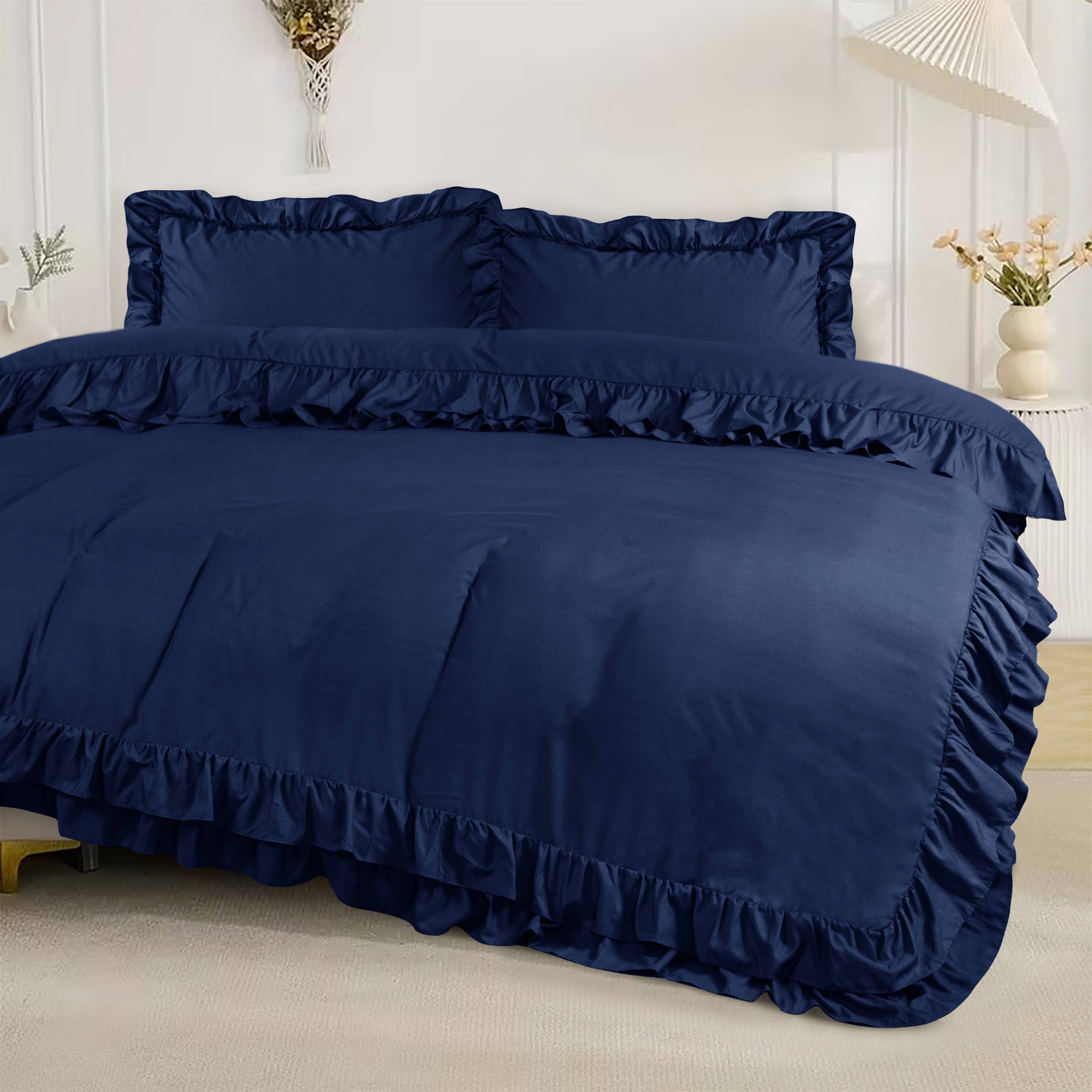 Cotton Passion - Wholesale Bedding Set - Duvet Cover Sets Frilled Duvet Set 3 Pcs Comforter Sets23