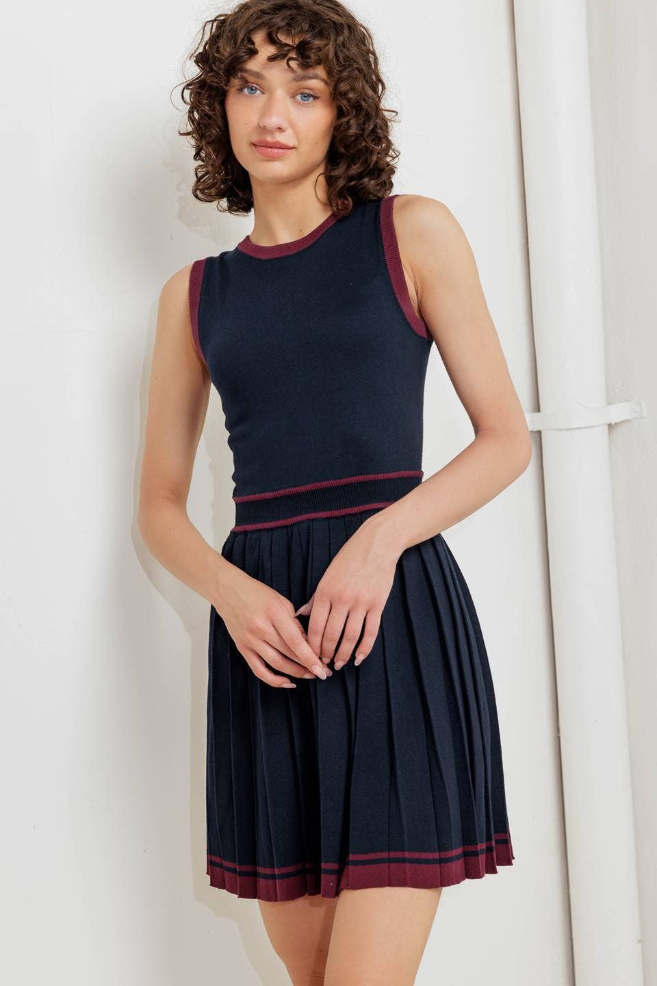 MARINE Een gebreide mini-jurk - FSW1369 voor groothandel op Faire3