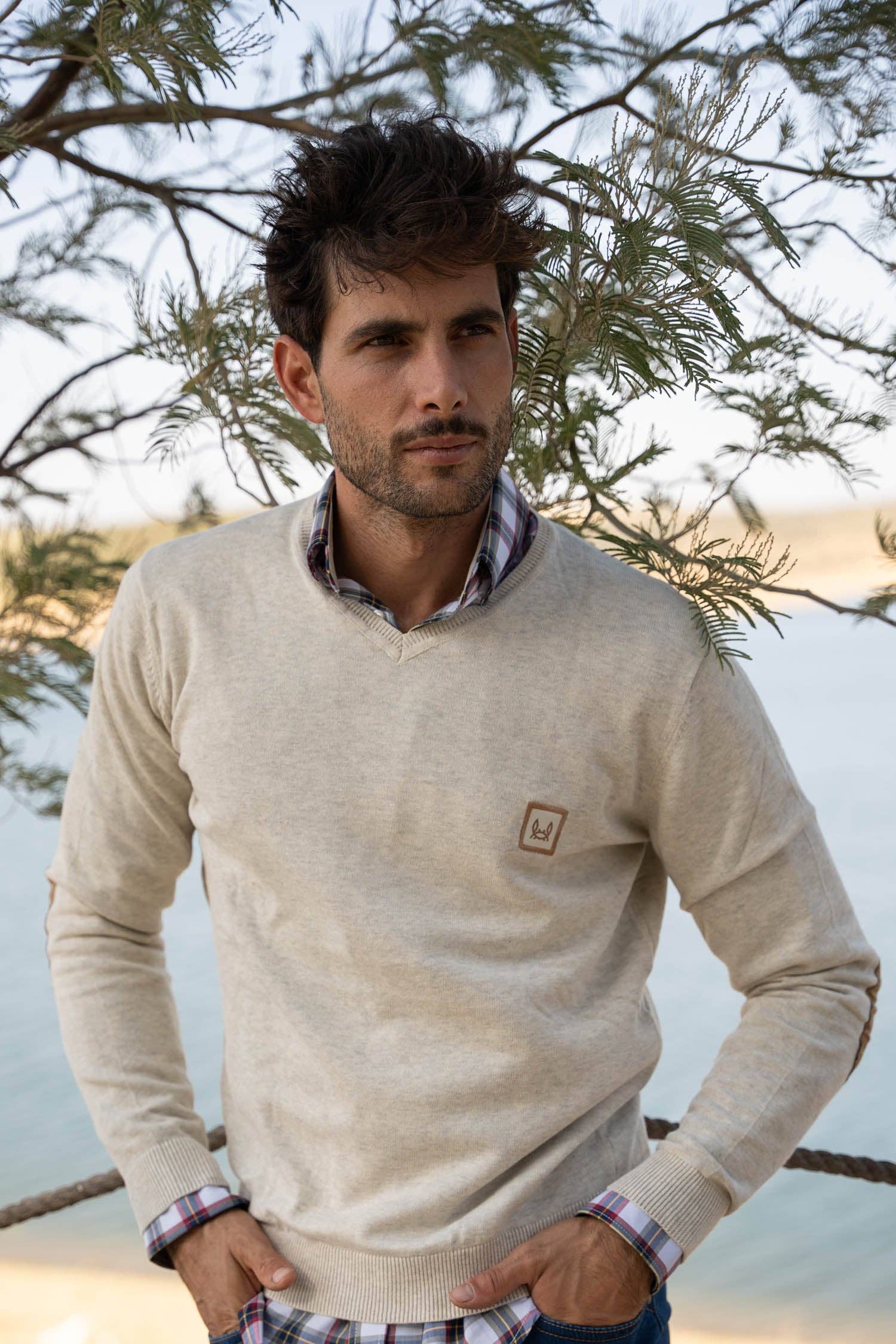 Custi Mikelo: Made in Spain - Wholesale Knit Sweater - Men's - Arena Elbow Jersey2