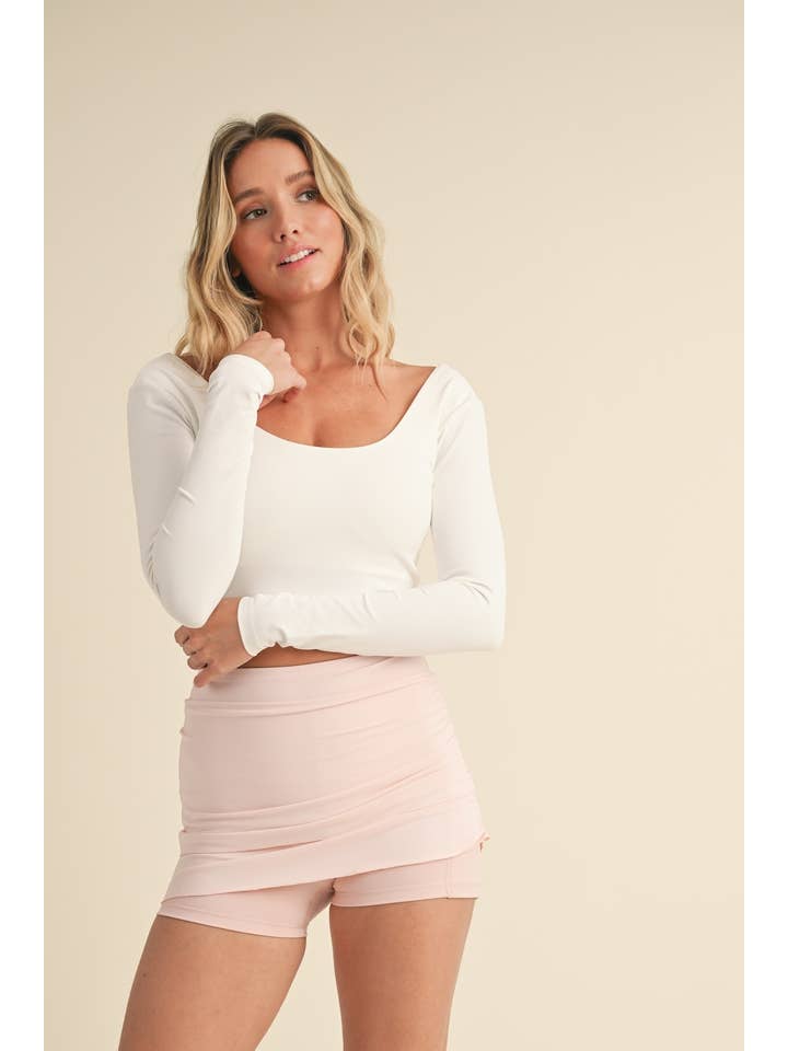 KIMBERLY C - Wholesale Athletic Top - Women's - Twist Back Long Sleeve Top25