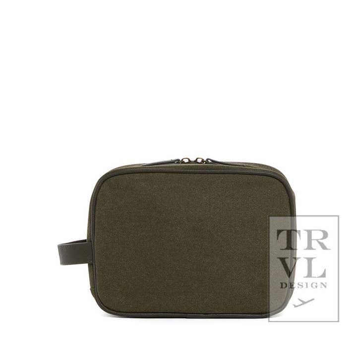 TRVL Design - Wholesale Toiletry Bag - Men's - Men's Kit Case - Toiletry Bag Coated Canvas Cactus