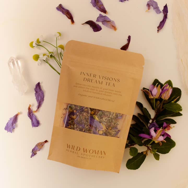 Wild Woman Herbal Apothecary - Wholesale Loose Tea - Inner Visions Dream Tea | Mugwort, Blue Lotus & Lucid Dreams