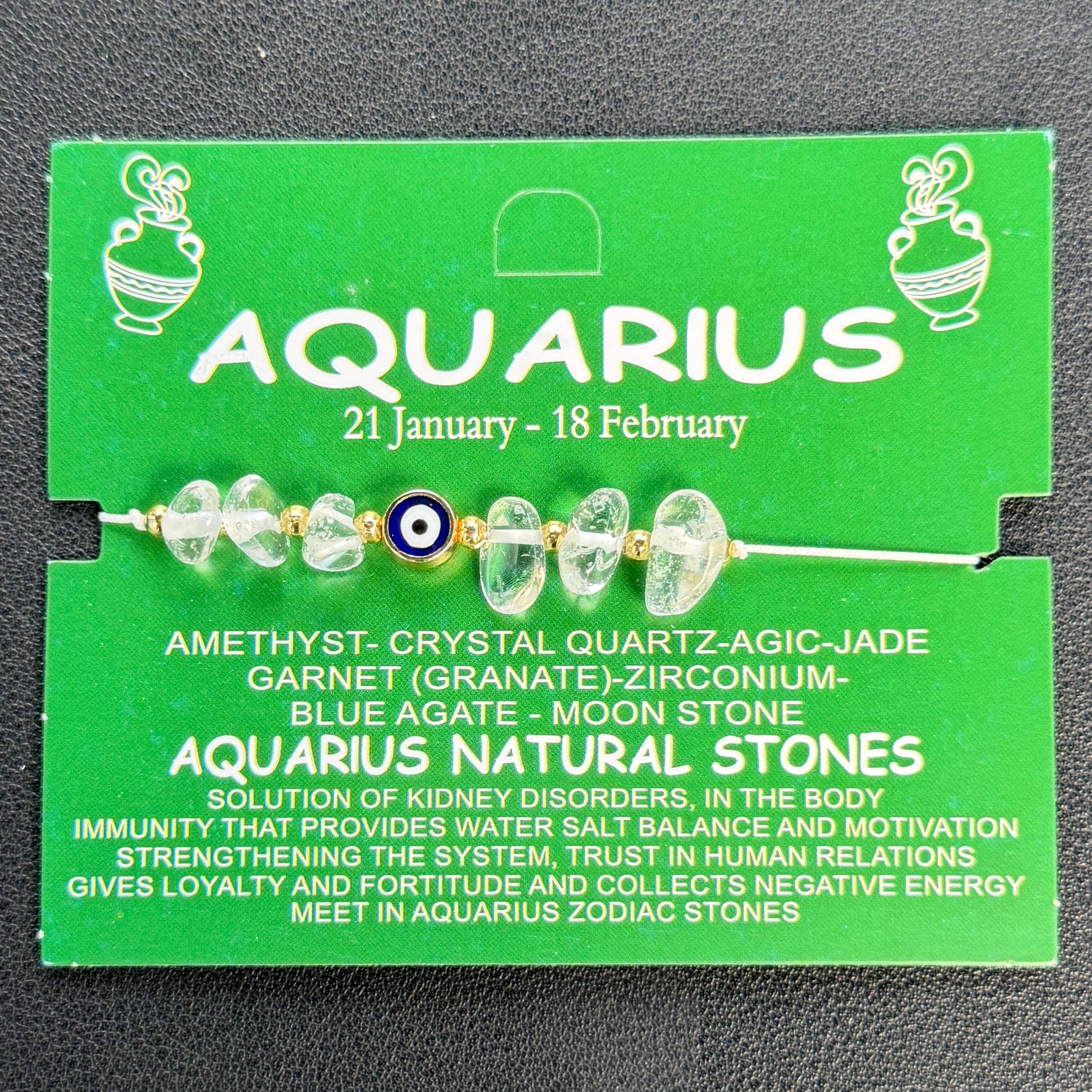 Loli - Vendita all'ingrosso Bracciale con perline - Bracciale con Carta | Bracciale Zodiacale | Occhio di Malocchio in Pietra Naturale9