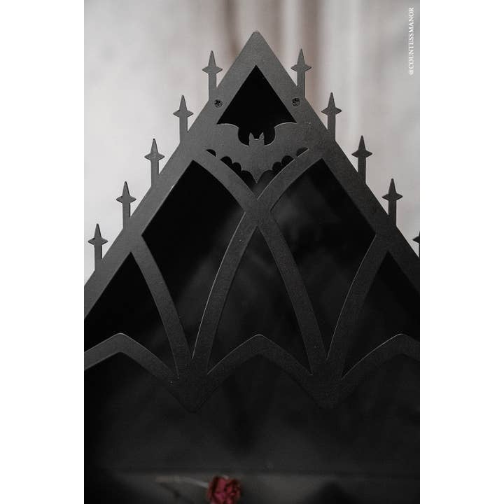 vampirefreaks - Wholesale Wall-mounted shelf - Gothic Cathedral Arched Bat Shelf4