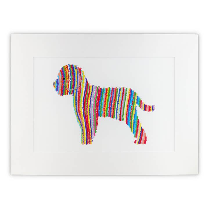 Cockapoo Dog Mounted Print 30cm x 40cm for wholesale by The Hector Company