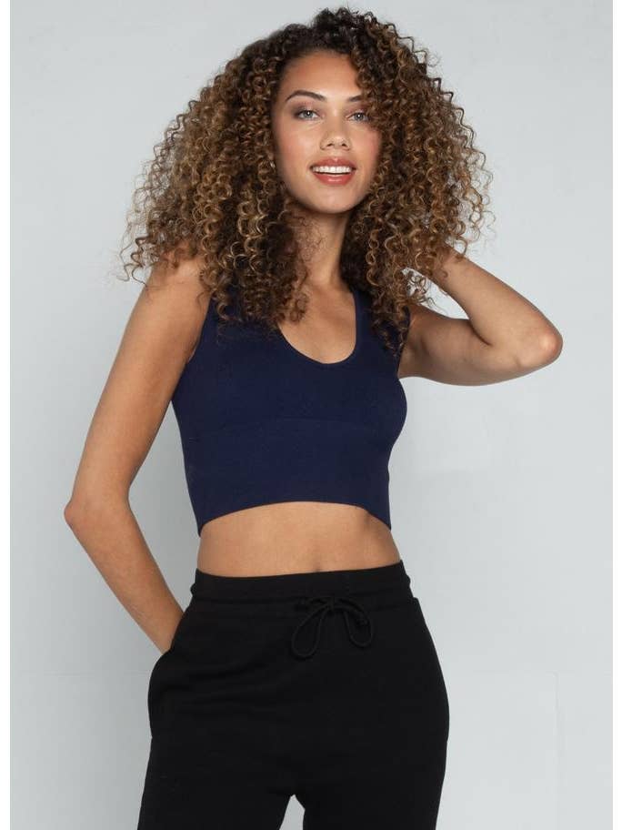 C'est Moi Clothing Co – wholesale Knit top – Women's – Bamboo Deep V Rib Top- CEBT10028