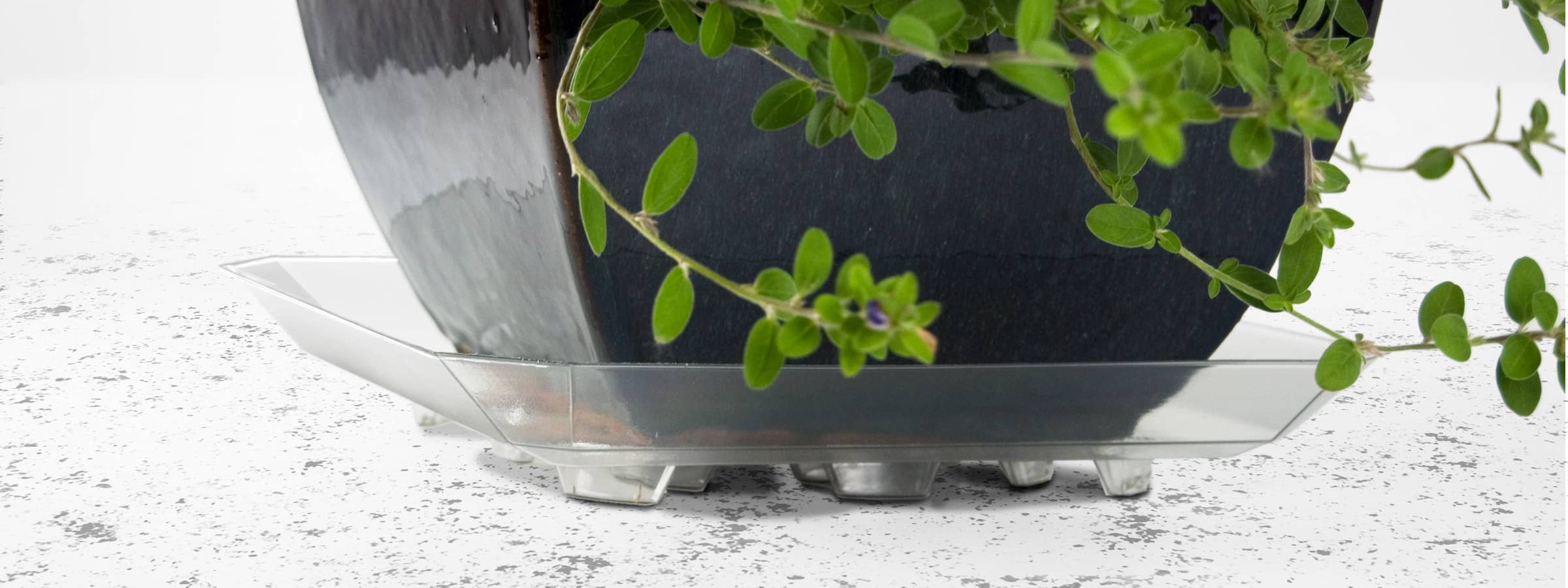 Plastec Products - Wholesale Plant Pot - Square Recycled Saucer 11"1