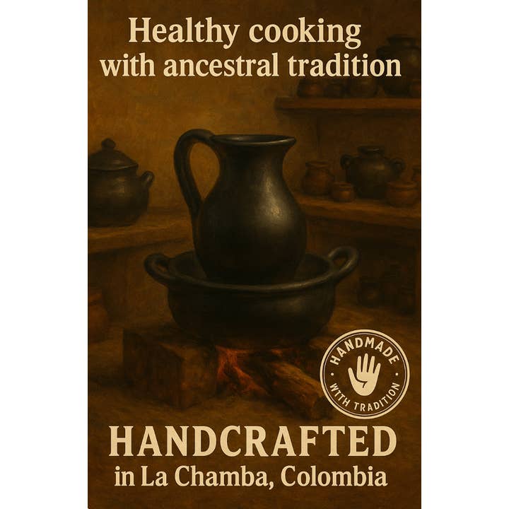 Authentic Origin Colombia - Wholesale Cooking pot - La Chamba Clay Pot for Cooking - 5Lt Unglazed Crock pot
4