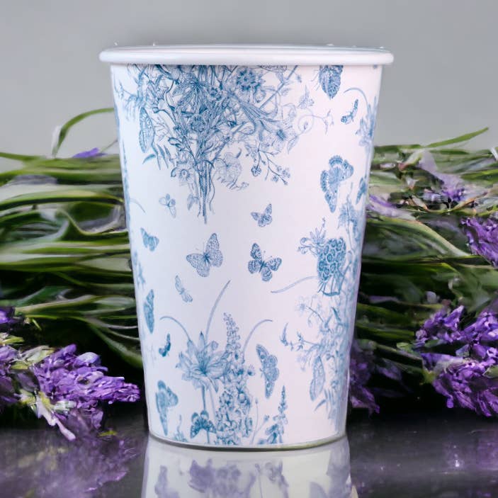 MP ECO SOLUTIONS - Wholesale Drinking Glass/Cup - 200ml BIO paper cup with floral print0